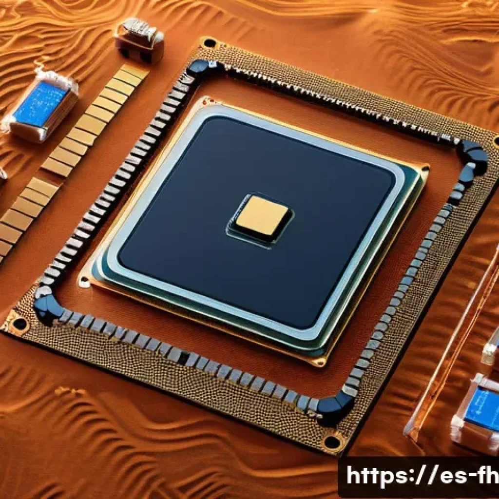 화성 탐사 장비의 내구성 시험 - A detailed close-up of advanced electronic components designed for Mars exploration, showcasing meta...