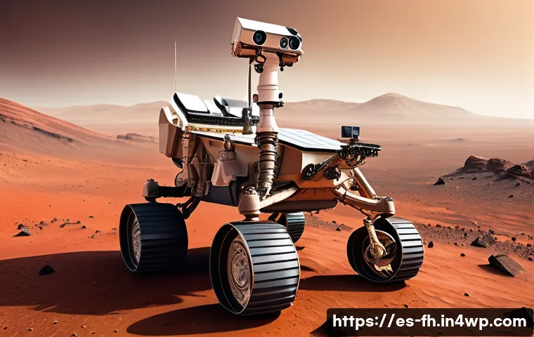 화성 탐사와 대기 탐사 장비 - A highly detailed Mars exploration rover equipped with advanced atmospheric instruments including a ...